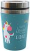 Dekohelden24 Thermobecher Thermobecher/Becher to go, Kaffeebecher, Isolierbecher, Einhorn, 1-tlg, Metall Bild 5