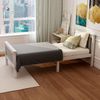 Bett 140×200 cm mit Lattenrost aus Massivholz, natur Bild 3