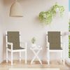 vidaXL Niedriglehner-Auflagen 2 Stk. Melange Taupe 100x50x4 cm Stoff 4002469 Bild 3