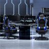 Yaheetech Gaming-Stuhl mit Massagefunktion & Kopfstütze & Fußstütze Ergonomischer PC-Stuhl, höhenverstellbarer Drehstuhl Computerstuhl Verstellbare Rückenlehne Bild 3