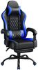 Yaheetech Gaming-Stuhl mit Massagefunktion & Kopfstütze & Fußstütze Ergonomischer PC-Stuhl, höhenverstellbarer Drehstuhl Computerstuhl Verstellbare Rückenlehne Bild 2