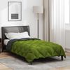 vidaXL Winterbettdecke Grün und Anthrazit 140 x 220 cm Mikrofaser 42025686 Bild 4
