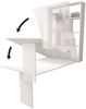 Mirjan24 Wandtisch Albi, Wandklapptisch mit 2 Regalen,150 x 85 x 203 cm, Weiß Bild 4