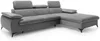 Vente-unique - SAMARA Sofa SamtStoff Grau - B 193 cm x H 75 cm x L 280 cm Bild 3