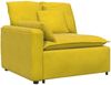 vidaXL Modulares Sofa mit Kissen Gelb 3321105 Bild 3