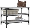 vidaXL Schuhbank Grau Sonoma 70x38,5x49 cm Holzwerkstoff 839041 Bild 4