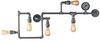 Luce Design Amarcord PL5 ZN Wandleuchte 5-flammig ECO Light zink Bild 2