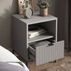 Nachttisch Eliza Grau 2er Set Vicco Bild 4