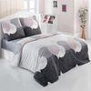 Buymax Bettwäsche Jadore, Renforce, 2 teilig, Bettbezug-Set 155x220 cm 100% Baumwolle Reißverschluss Grau Anthrazit Bild 5
