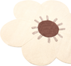 Teppich MANALI Beige ø 140 cm Wolle Bild 4