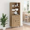 vidaXL Highboard mit Schubladen Artisan-Eiche 69,5 x 34 x 180 cm 3416043 Bild 4