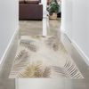 Carpetia Teppich Moderner Designerteppich mit Palmenzweigen creme gold, rechteckig, Höhe: 8 mm Bild 2