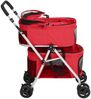 vidaXL Hundewagen für 2 Hunde Faltbar Rot 83x48x97 cm Oxford-Gewebe 172206 Bild 4