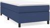 vidaXL Polsterbett, Stoff, Blau, 90x200 cm, Schwarz Bild 2