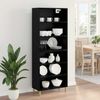 vidaXL Highboard Schwarz Eichen-Optik 69,5 x 32,5 x 180 cm 3416080 Bild 4