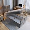 Masseno Boxbett ARIEL 100x200 cm mit Bonell Matratze und Topper, Einzelbett, Jugendbett, Polsterbett mit Kopfteil, Boxspringbett Bild 3