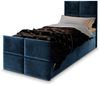 Masseno Boxbett ARIEL 100x200 cm mit Bonell Matratze und Topper, Einzelbett, Jugendbett, Polsterbett mit Kopfteil, Boxspringbett Bild 2