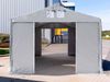Lagerzelt 8x12 m Zelthalle Industriezelt mit 3,6m Seitenhöhe PVC Plane 850 N grau 100% wasserdicht Ganzjahreszelt mit Schiebetor Bild 3
