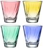 LEONARDO Gläser-Set Trinkglas, TWIST, 215 ml, farbig sortiert, 4er-Set, 4-tlg, Glas, Whiskybecher, spülmaschinengeeignet Bild 2