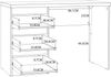 FORTE Biurka Schreibtisch, Holzwerkstoff, Weiß, 108 x 72,5 x 50 cm Bild 5