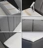 Boxspringbett Star mit Topper, Bonell-Matratze und 2 Bettkästen, Doppelbett, Polsterbett, Bett (Dunkelblau (Kronos 09), 180 x 200 cm) Bild 3