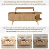 REDOM Couchtisch Höhenverstellbarer Kaffeetisch Wohnzimmertisch (Beistelltisch, Kaffeetisch, Arbeitstisch, 1-St, 5 Ablageflächen), mit Liftfunktion und verstecktem Stauraum Bild 4