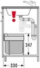 Hailo Einbaumülleimer für Drehtüren Tandem S 18/12, dunkelgrau, 18 + 12 Liter Bild 4