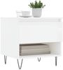 vidaXL Couchtische 2 Stk. Hochglanz-Weiß 50x46x50 cm Holzwerkstoff 830913 Bild 3