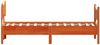 vidaXL Massivholzbett ohne Matratze Wachsbraun 90x200 Kiefernholz 3216392 Bild 5