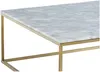 Vente-unique - Couchtisch Design - Marmor & Metall - Goldfarben & Weiß - ARETHA von Pascal MORABITO Bild 5