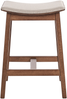 Set mit 2 Barhockern DIXON Holz Beige Bild 5