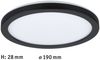 Paulmann No. 70997 LED Panel Atria Shine 190mm 3000K 11,2W Schwarz Bild 3