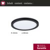 Paulmann No. 70997 LED Panel Atria Shine 190mm 3000K 11,2W Schwarz Bild 2