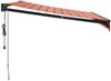 vidaXL Elektrische Markise mit Kurbel Orange und Braun 3,5x2,5 m 3154517 Bild 4