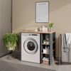 Waschmaschinenschrank Viktor Anthrazit/Goldkraft Eiche 93.6 x 88.2 cm mit Regal Vicco Bild 3