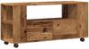 vidaXL TV-Schrank mit Rollen Altholz-Optik 102x34,5x43cm Holzwerkstoff 855990 Bild 2