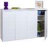 Schuhschrank Moonlight / Mundi, Holzwerkstoff, Weiß, 160 x 102 x 31 cm Bild 2