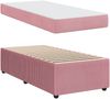 vidaXL Bettrahmen mit Matratze Rosa 80 x 200 cm Stoff 3398326 Bild 5