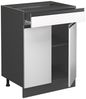 Küchenunterschrank R-Line Weiß 60 cm J-Shape, AP Eiche Vicco Bild 4