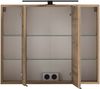 Spiegelschrank >Lyon< in Wotaneiche - 80x64x20cm (BxHxT) Bild 3