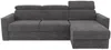 Vente-unique - VIZIR Sofa Stoff Grau - B 223 cm94 cm x H 110 cm95 cm x L 302 cm Bild 4