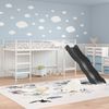 vidaXL Kinder-Loftbett mit Rutsche Weiß und Anthrazit 80 x 200 cm 42020781 Bild 3