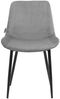 2er Set Esszimmerstühle Victoria Samt grau Bild 3