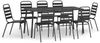 vidaXL 9-tlg. Garten-Essgruppe Anthrazit Stahl 3187994 Bild 2