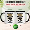 Momentals Tasse Geburtstag Geschenk Mann 70 – „Bitte kein Neid“ – Geburtstagsgeschenk, Gratis Versand · Links-&Rechtshänder · Spülmaschinenfest Bild 4