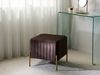 Hocker UTAH Samtstoff Dunkelbraun Bild 3