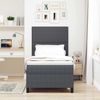 vidaXL Boxspringbett Dunkelgrau und Weiß 90 x 200 cm Cordstoff 3337540 Bild 4