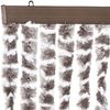 vidaXL Fliegenvorhang Taupe und Weiß 90x200 cm Chenille 377404 Bild 4