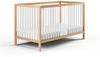 Babybett Kinderbett Gitterbett 60x120 & 70x140 cm höhenverstellbar & herausnehmbare Sprossen, optional mit Schublade und Matratze | 70x140 cm Buchenholz Natur-weiß sehr stabil Made in Europe Bild 3