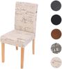 Polsterstuhl 'Littau' Stoff/Textil ~ Schriftzug creme, helle Beine Bild 5